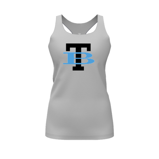 [CUS-DFW-RCBK-PER-GRY-FYS-LOGO1] Decker Racerback Tank Top (Female Youth S, Gray, Logo 1)