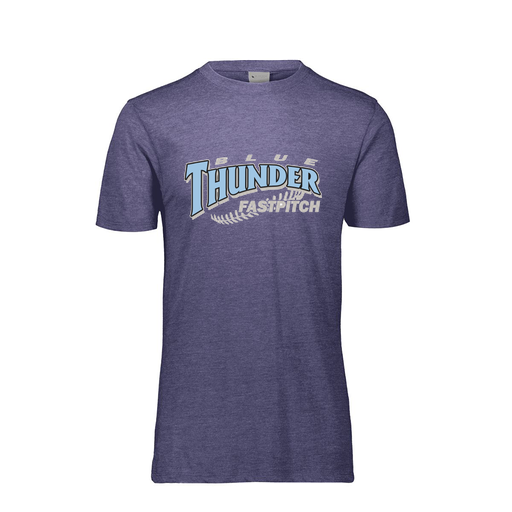 [FTSCUBNV-YS-LOGO2] Decker Youth Tri-Blend T-Shirt - Short Sleeve (Youth S, Navy, Logo 2)