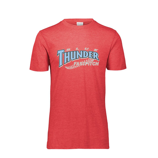 [FTSCUBRD-YS-LOGO2] Decker Youth Tri-Blend T-Shirt - Short Sleeve (Youth S, Red, Logo 2)