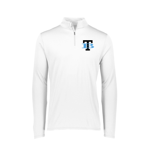 [FTLQFLWH-FAXS-LOGO1] Decker Women's Flex-Lite 1/4 Zip Shirt (Female Adult XS, White, Logo 1)