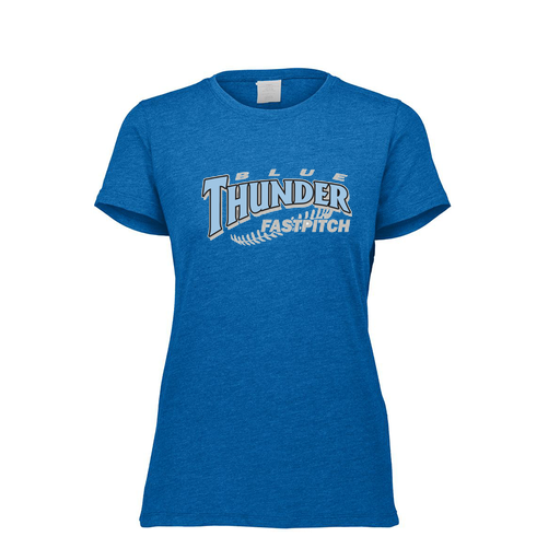 [FTSCUBRY-FAXS-LOGO2] Decker Women's Tri-Blend T-Shirt - Short Sleeve (Female Adult XS, Royal, Logo 2)