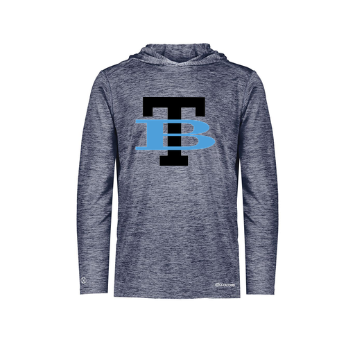 [FOLHCGNV-AS-LOGO1] Decker Men's Charge Hoodie (Adult S, Navy, Logo 1)