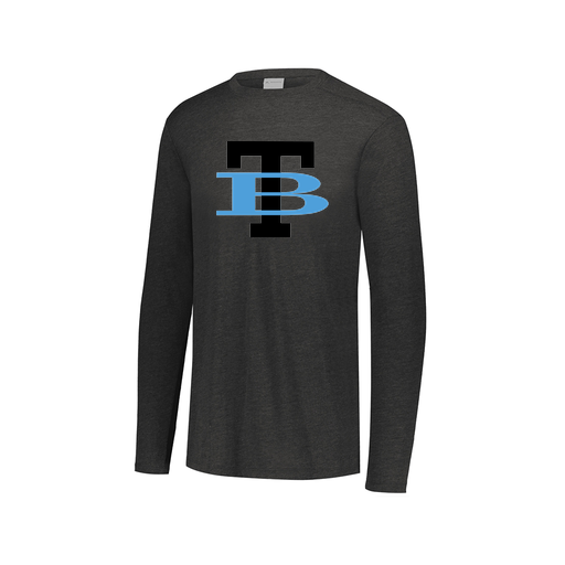 [FTLCUBBK-AXS-LOGO1] Decker Men's Tri-Blend T-Shirt - Long Sleeve (Adult XS, Black, Logo 1)