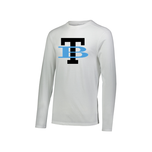 [FTLCUBWH-AXS-LOGO1] Decker Men's Tri-Blend T-Shirt - Long Sleeve (Adult XS, White, Logo 1)